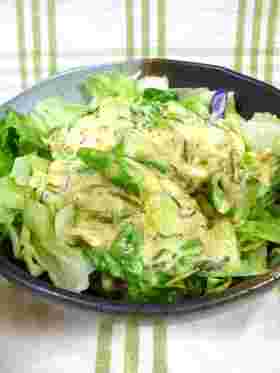 めかぶと納豆のふわとろサラダ