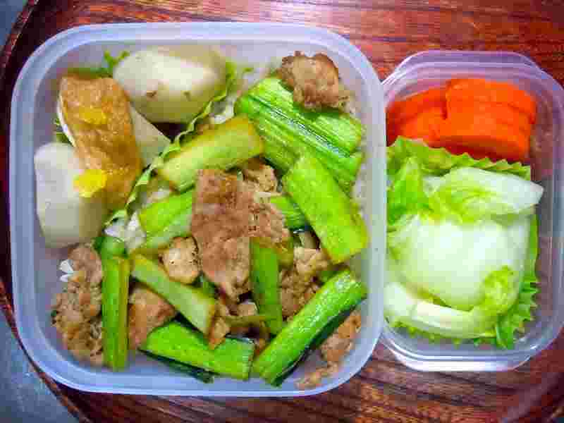 小松菜を使用したお弁当