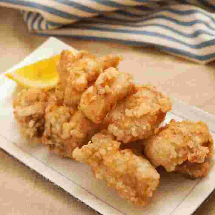 鶏もも肉の塩レモン唐揚げ
