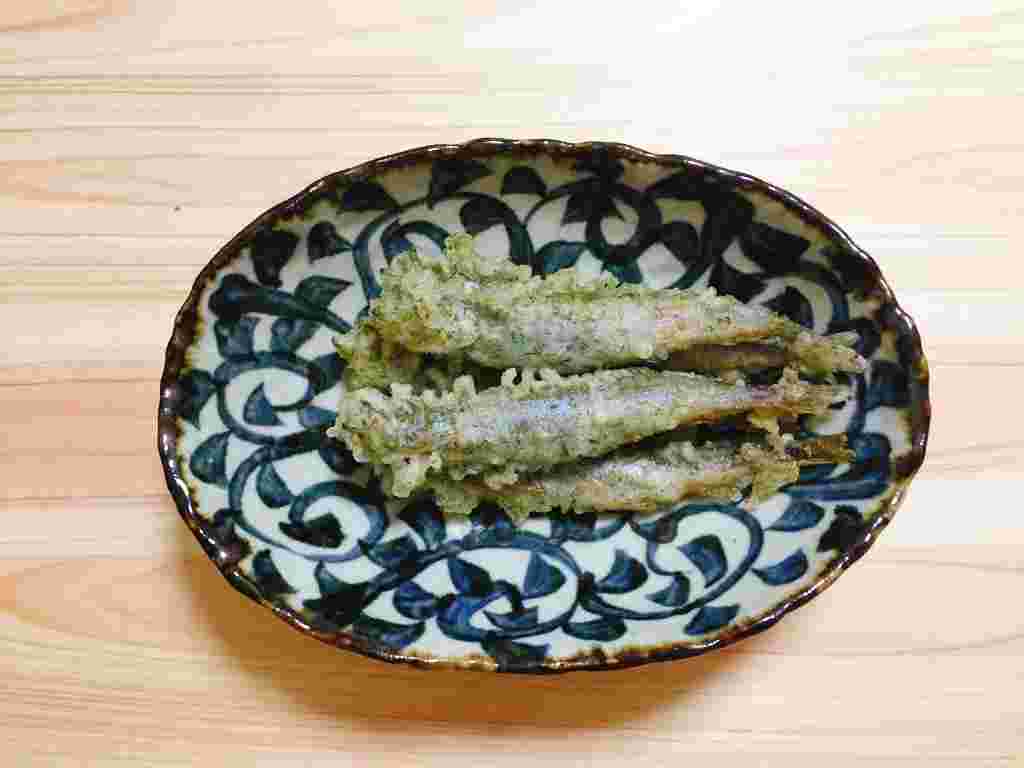 ししゃもの磯部揚げ