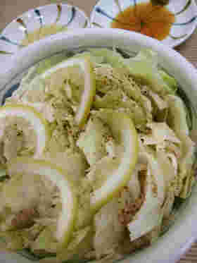 豚バラキャベツのお手軽塩レモン蒸し