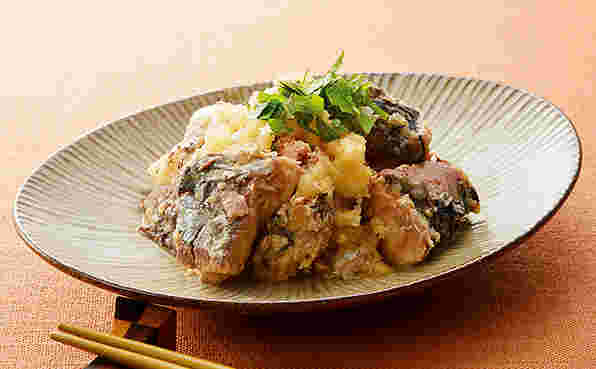 鯖缶とレモンとのレシピ