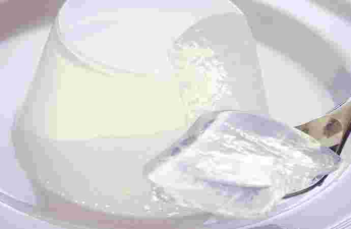 寒天で作った水ゼリー