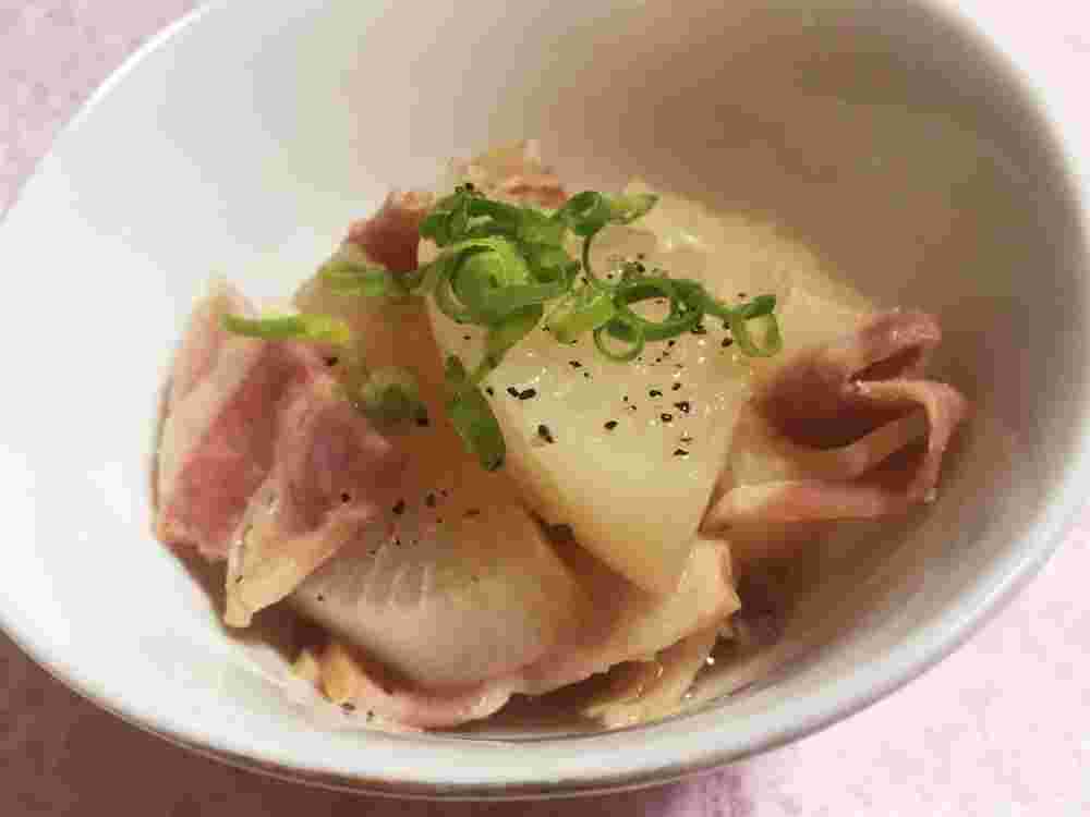 大根をベーコンと煮込んだ煮物