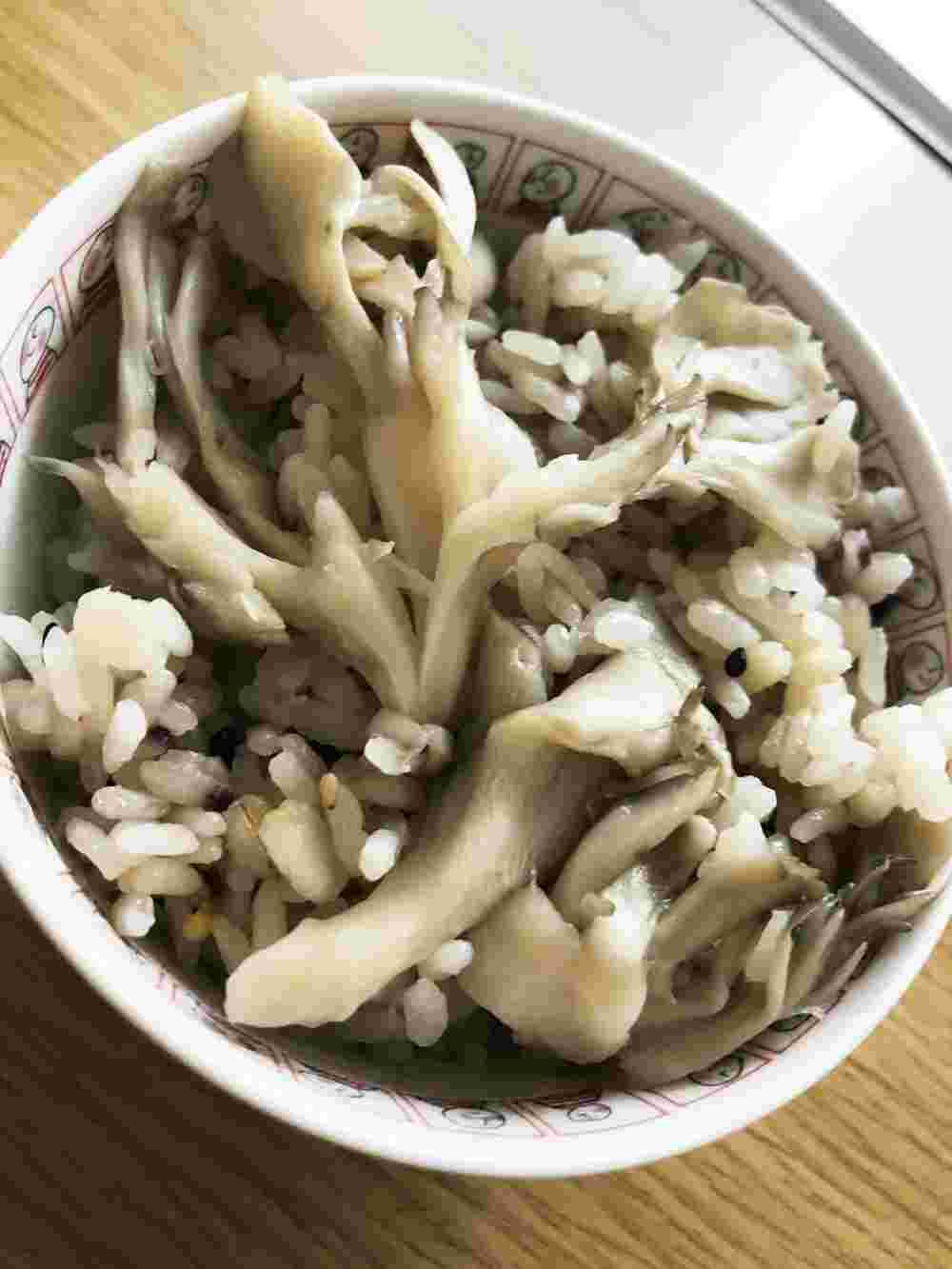 舞茸茶リメイク炊き込みご飯
