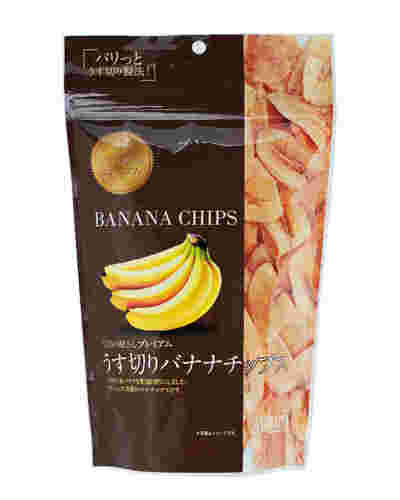 くだもの屋さんプレミアムうす切りバナナチップス