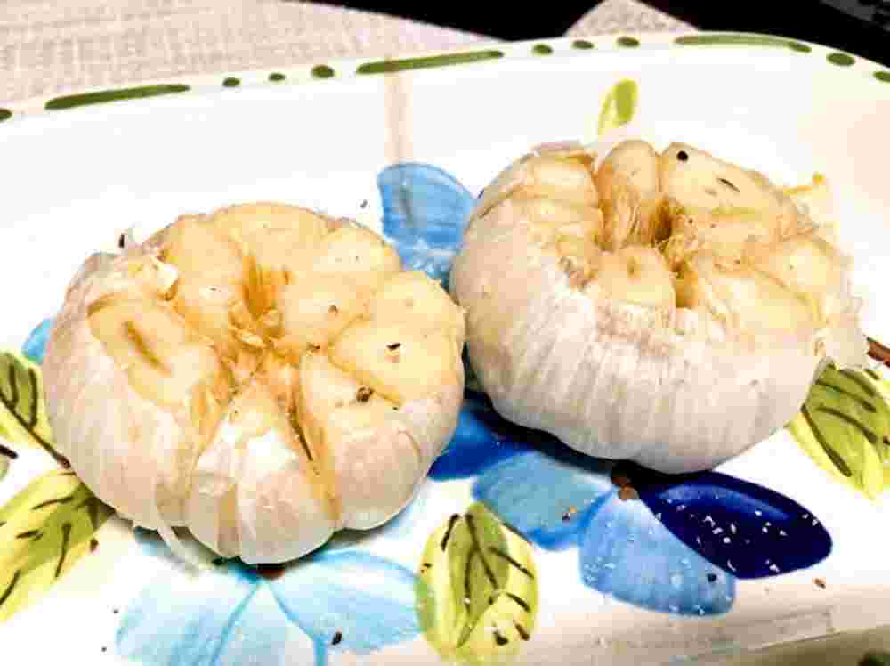 レンジで1分♪丸ごとにんにく蒸し！