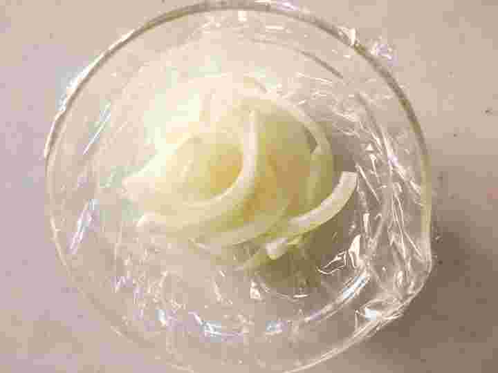 玉ねぎスライスをレンジでチン