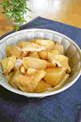 豆腐と大根の皮の煮物