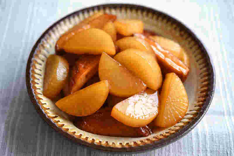 大根の煮物の様子