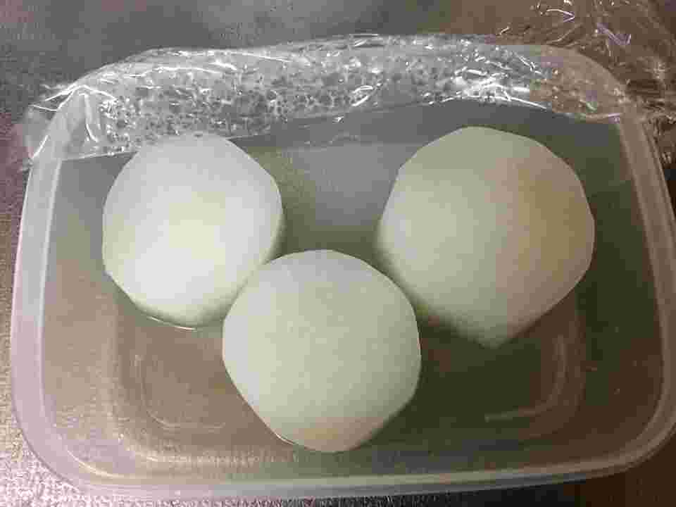 電子レンジで下茹でされた大根の様子