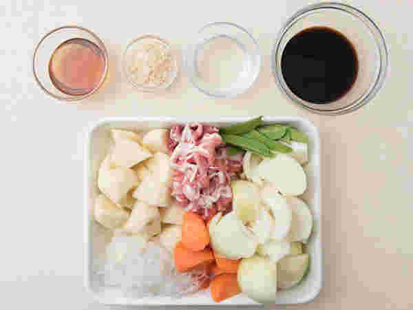 肉じゃがの材料