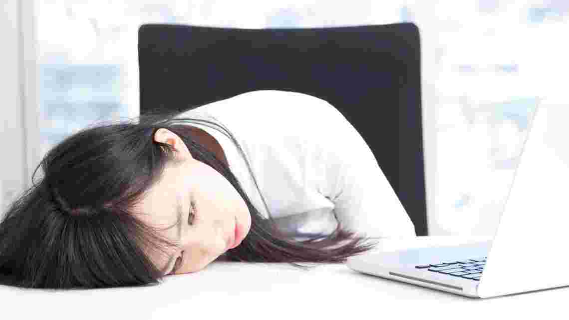 疲労している様子