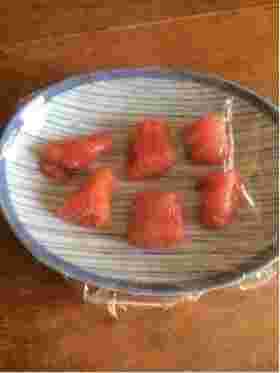 レンジで加熱したたらこ