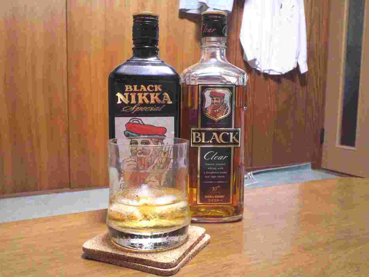 ブラックニッカクリアと水割り