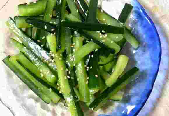 キュウリの中華風漬け物