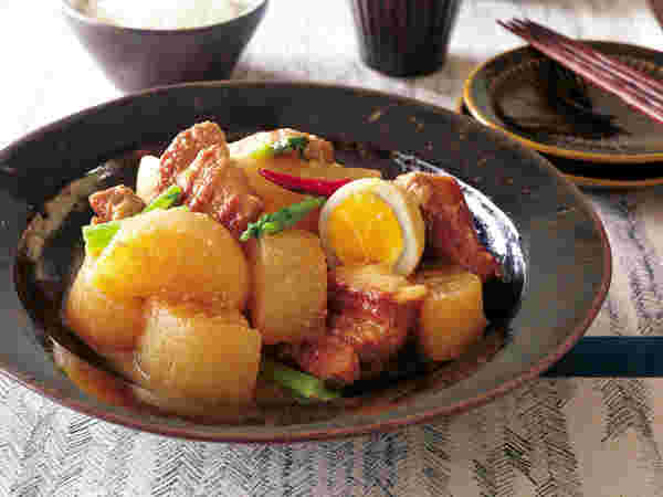 豚バラと大根の甘辛みそ煮