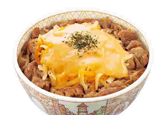 すき家のチーズたっぷりとろ~り3種のチーズ牛丼