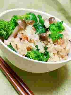菜の花とたらこの混ぜご飯