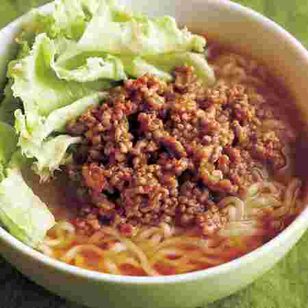 肉味噌がたっぷりなラーメン