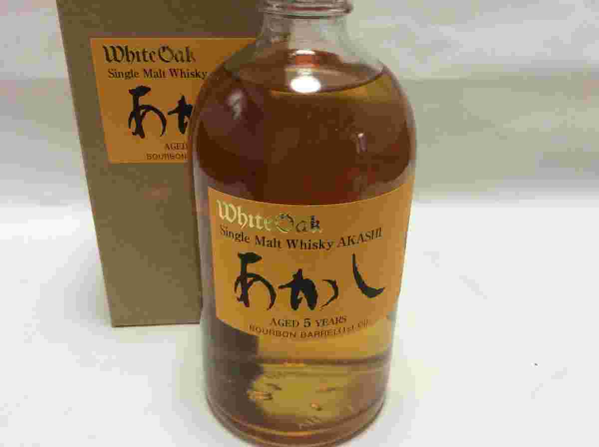 シングルモルトあかし5年バーボンバレル画像