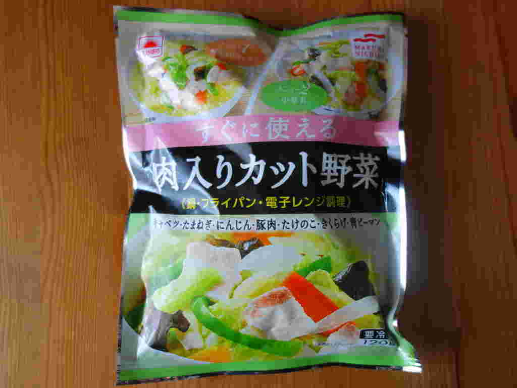 肉入りカット野菜のパッケージ