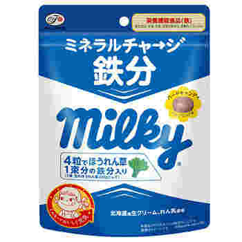 鉄分の錠剤が入った袋