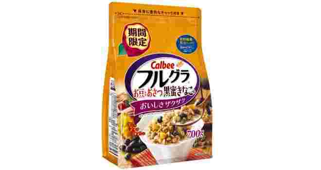 フルグラお豆とおさつ黒蜜きなこ味