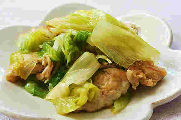 レタスと豚肉の炒め物
