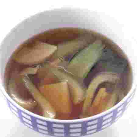 チンゲン菜とたけのこのスープ画像
