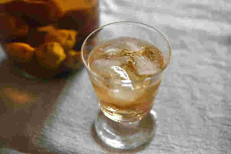 焼酎の梅酒割り　コップ1つ