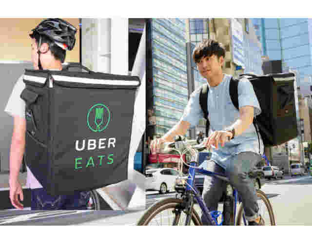 UberEatsの配達風景の紹介