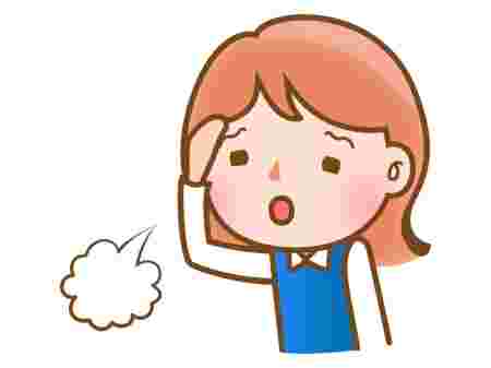 疲れている女性のイラスト