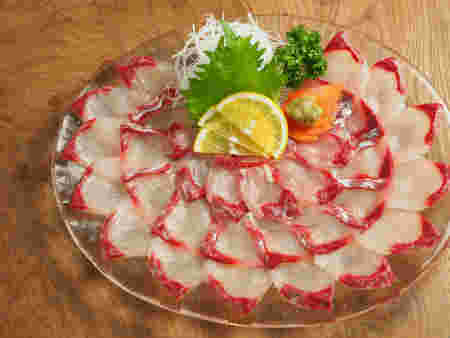 寒ボラの刺身