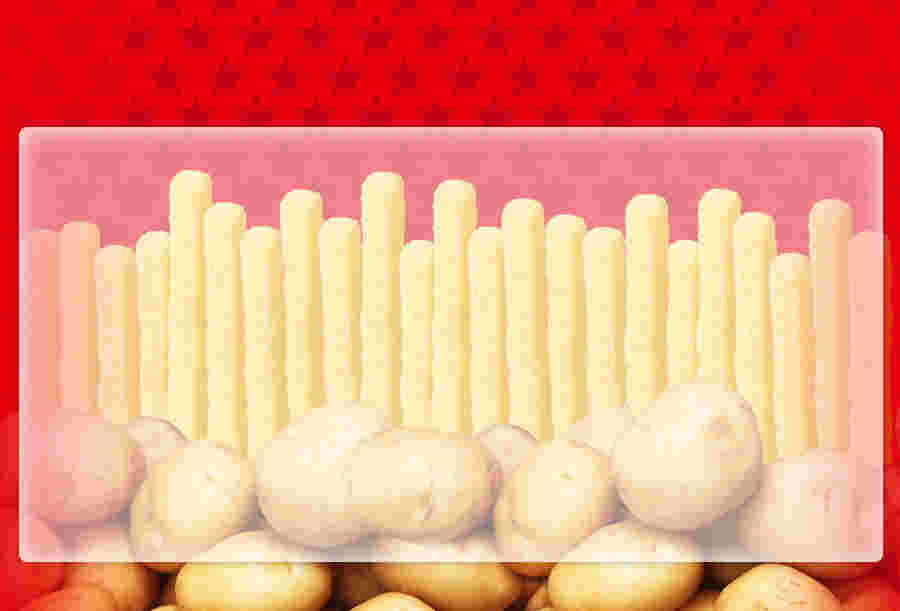 ポテロングとじゃがいものイメージ