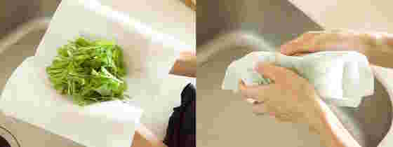 野菜の水切りをしっかりとすることが大事