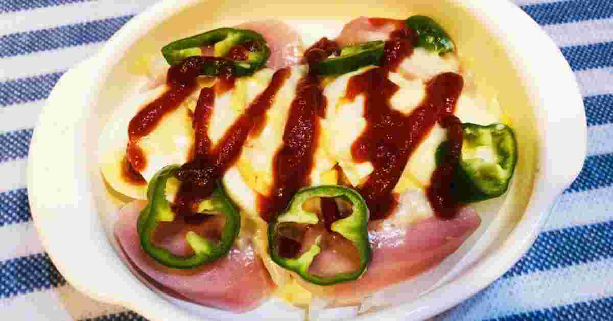 魚肉ソーセージグラタン風