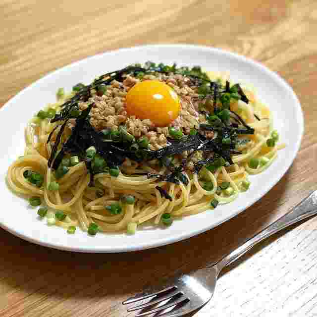 納豆のパスタ