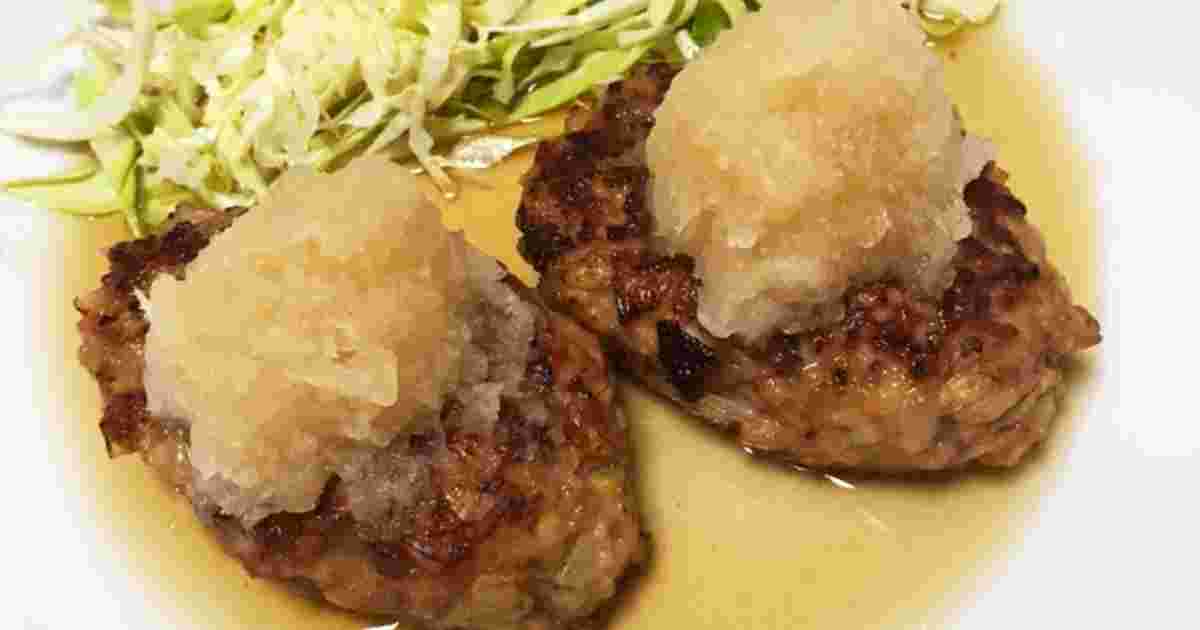 おろしポン酢納豆ハンバーグ
