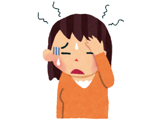 頭痛のイラスト