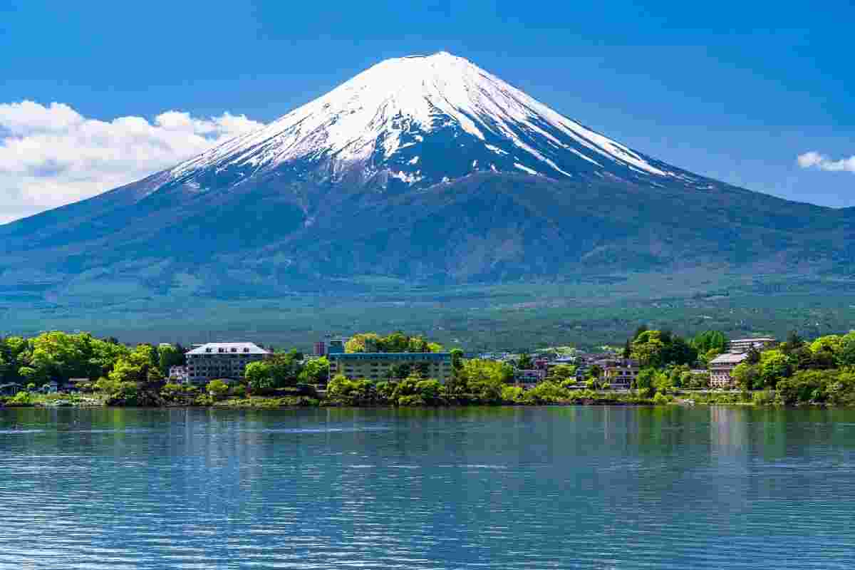 河口湖から望む富士山
