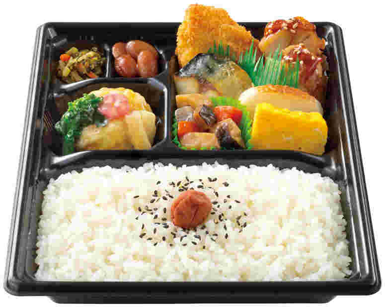 多彩なおかずが魅力なほっともっとの幕の内弁当の様子