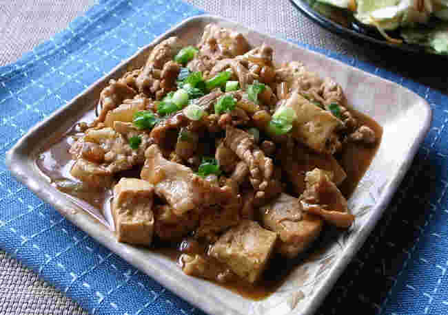 赤味噌の麻婆豆腐