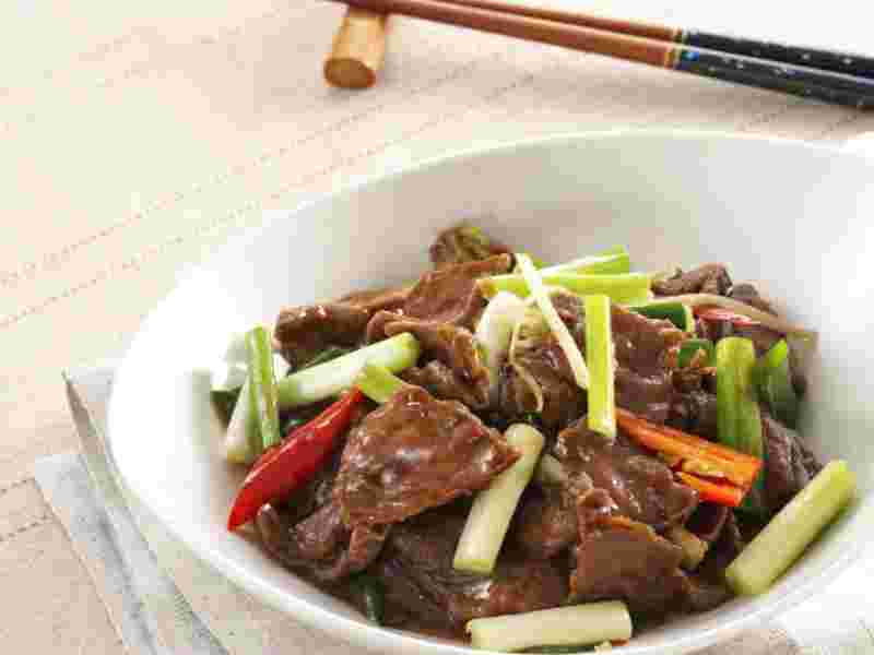 蠔油牛肉（牛肉のオイスターソース炒め）