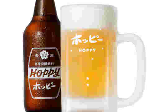 ホッピー：ボトルとジョッキ