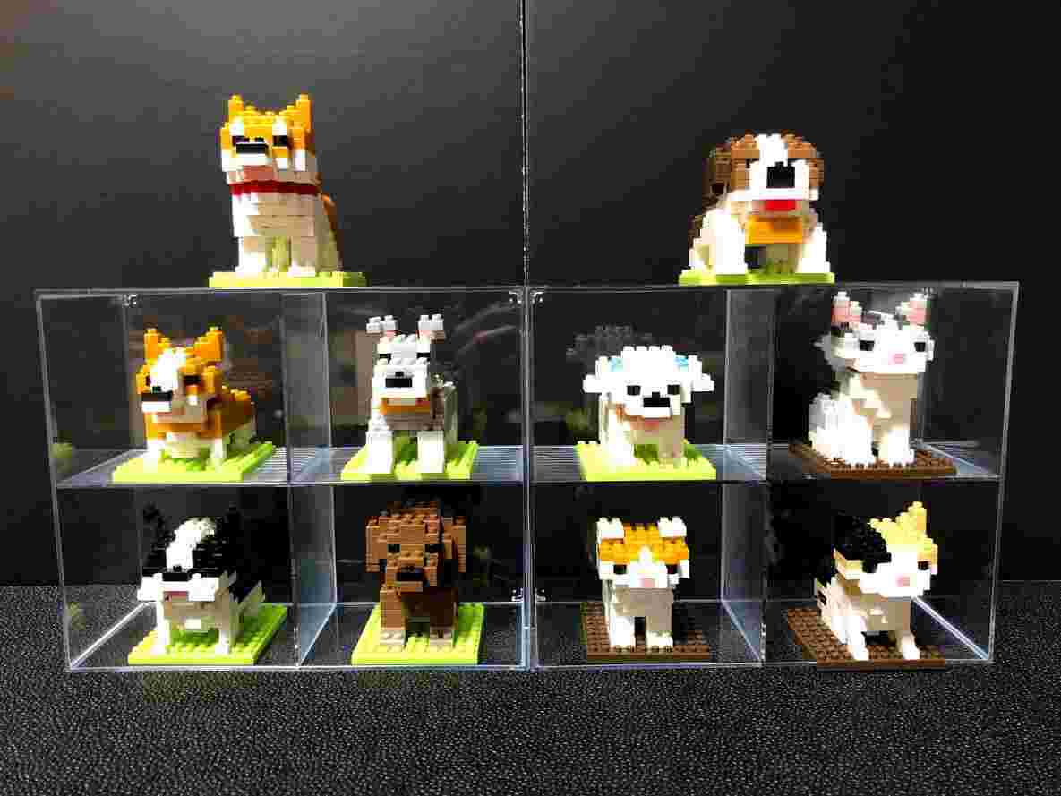 プチブロックの犬猫シリーズの様子