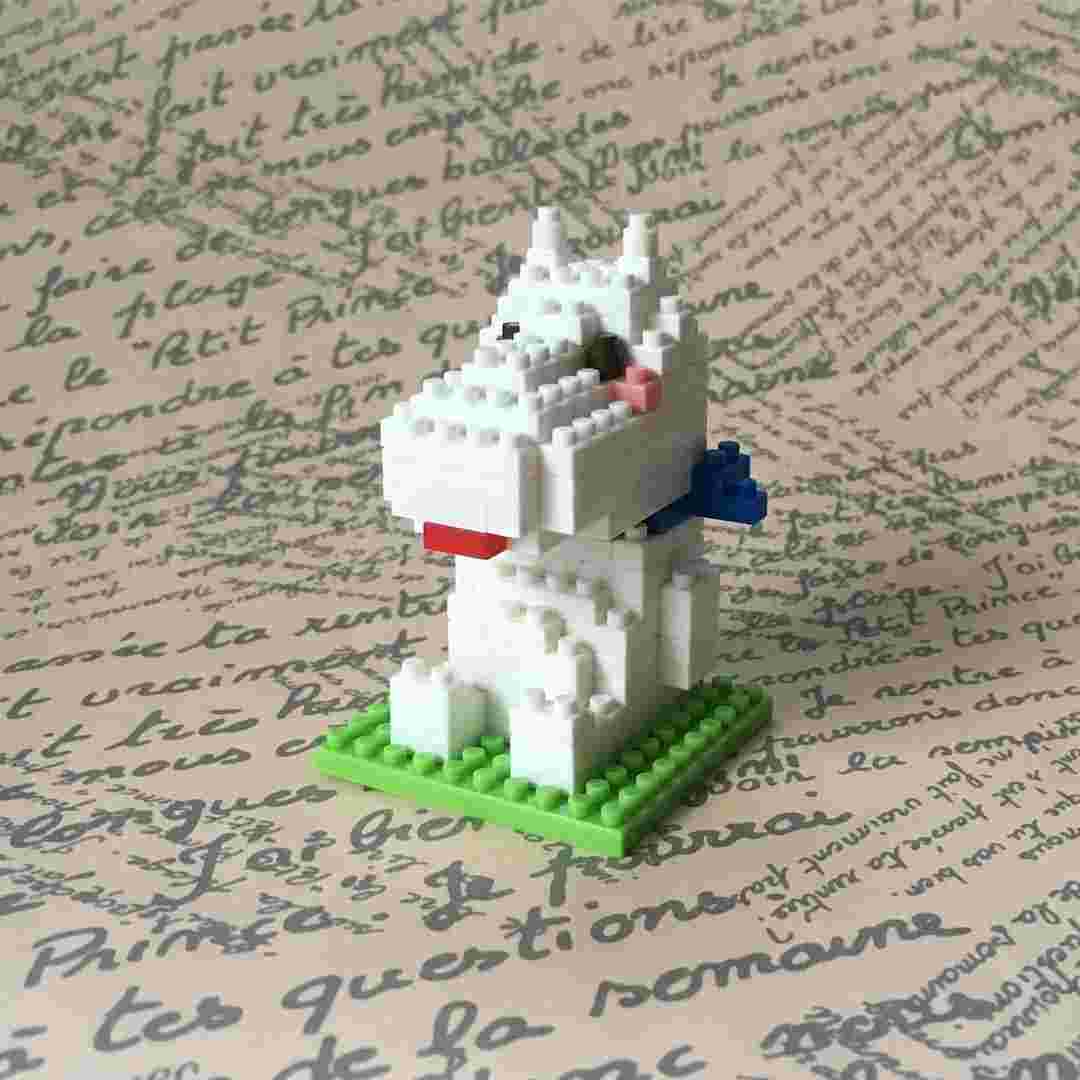プチブロックで作ったムーミンの様子