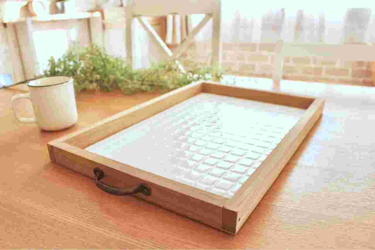 セリアの木製トレー
