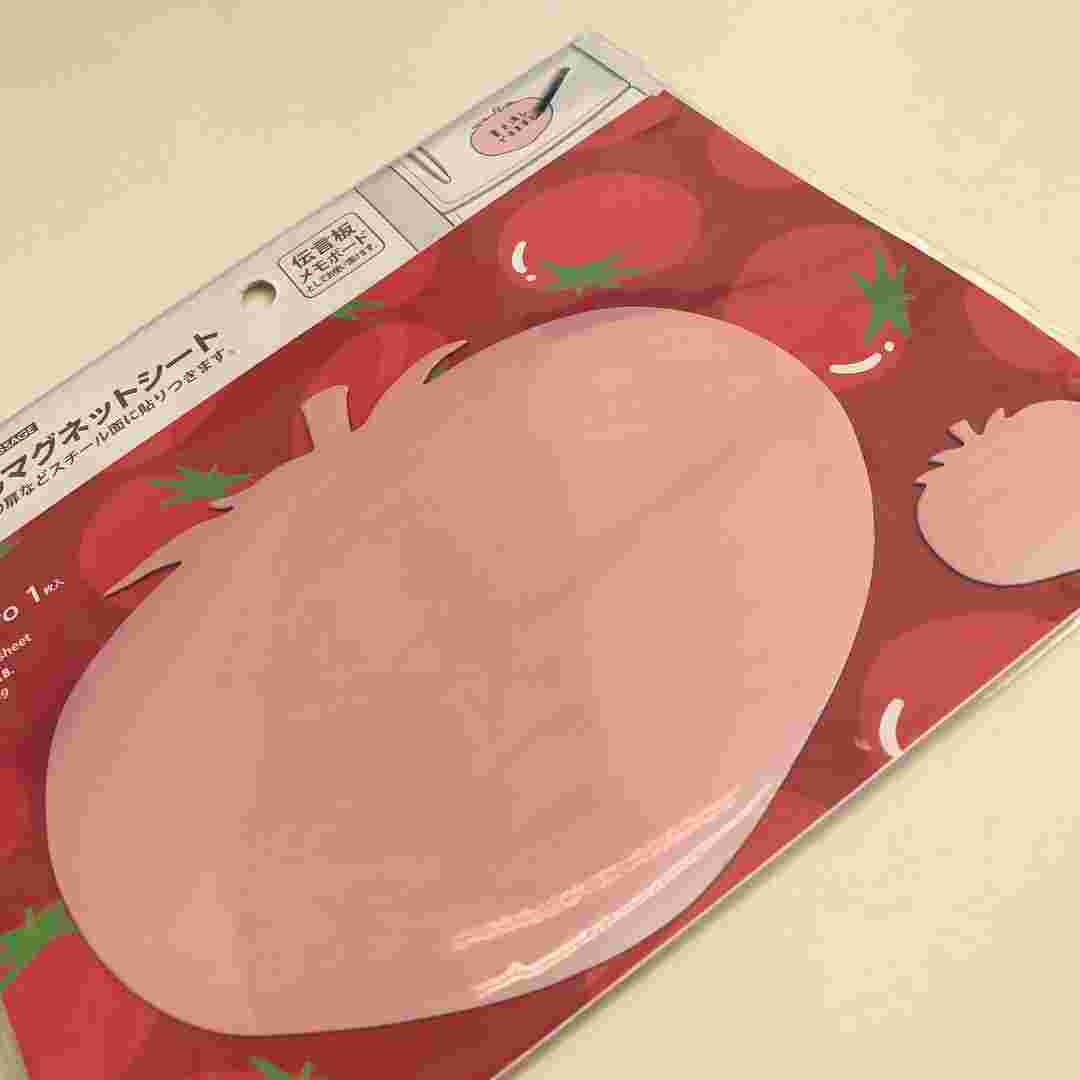 トマトのデザインのマグネットシート