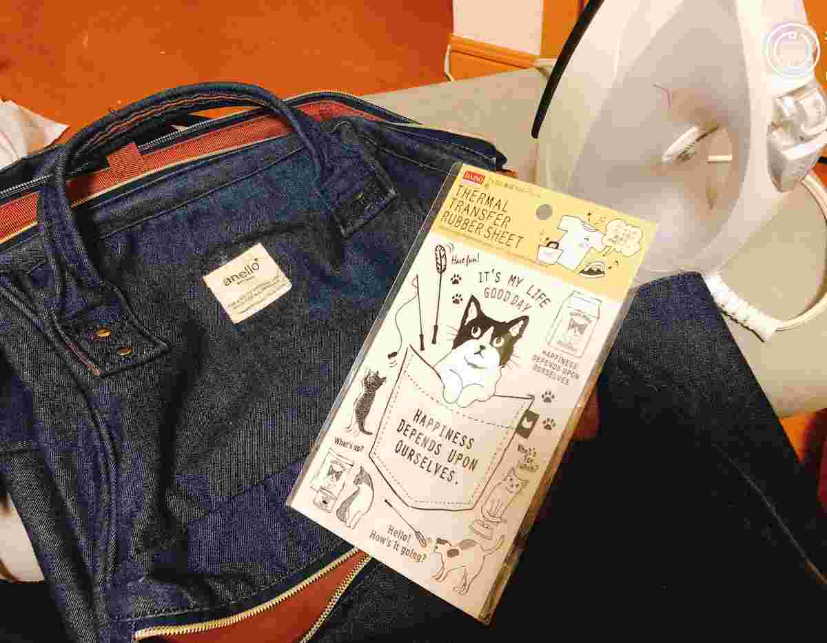 ダイソーリュックに転写シートを用いてリメイクする